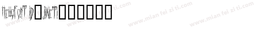 HelloFont ID-JiXieTi字体转换